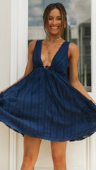 Alfie Mini Dress - Blue