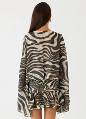 Elisana Mini Dress Zebra