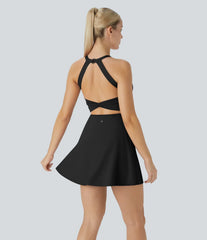 Airy Backless Twisted InstantCool Dance Active Dress-Easy Peezy Edition