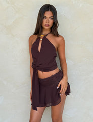 INDIGO TOP BROWN CHOCOLATE