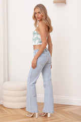 WRANGLER Lou Lou Bells Flared Jeans Desire Blue