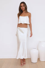 Luxe Dream Maxi Skirt Oyster
