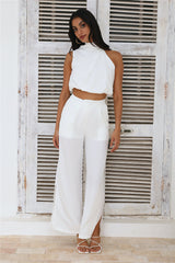 Style At Midnight Crop Top White