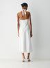 Nightscape Linen Halter Dress
