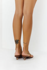 Tracie Kitten Jelly Heels Tan
