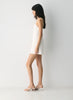 Sixth Dress -Linen squareneck mini dress
