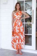 Pop Pop Midi Dress Orange