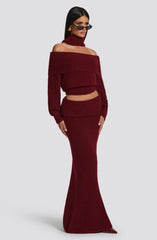 Andie Maxi Skirt - Burgundy