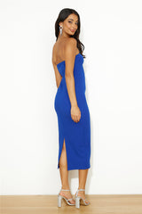 Party Palace Midi Dress Cobalt Blue