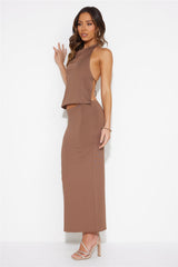 My Style Midi Skirt Brown