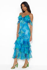 Stars Of Her Maxi Dress Blue