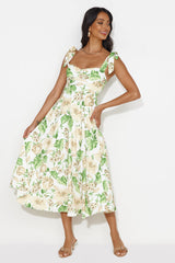 Seaside Space Midi Dress White