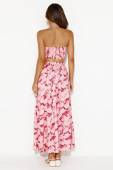 Escaping Reality Maxi Skirt Pink