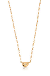 Polished Dainty Pebble Necklace