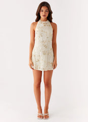 Kaylinn Beaded Mini Dress