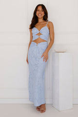Secluded Shores Maxi Skirt Blue