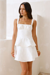 Gilded Rose Mini Dress Off White