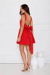 Daydreaming In Paris Mini Dress Red