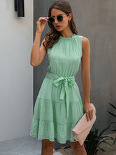 JuliaFashion - 2024 Solid Color Ruched Bow Short Party Beach Dress