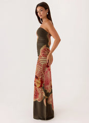 Iroha Strapless Maxi Dress Jungle Grove