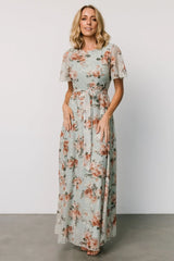 Katalaya Maxi Dress | Sage + Gold