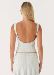 Suns Out Tank Top Vintage Stripe