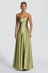 Adelina Maxi Dress - Light Olive