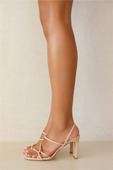 Party Abroad Heels Beige PU