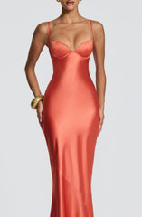 Amorette Maxi Dress - Burnt Orange