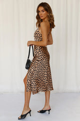 Happy Honeymoon Midi Dress Tan