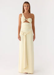 Ravi One Shoulder Top Yellow