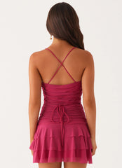 Emily Mini Dress Fuchsia