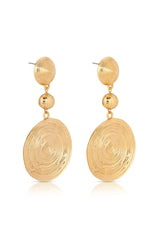 Swirl Pendant Dangle Earrings