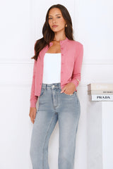 Cardi Season Long Sleeve Cardigan Pink