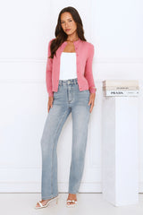 Cardi Season Long Sleeve Cardigan Pink