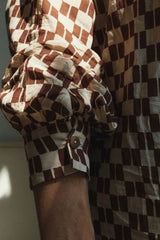 Brown Matchstick Artist Smock