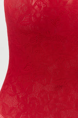 Stretch Lace Tank Stirrup Jumpsuit