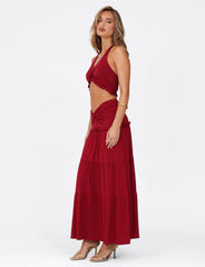 KATYA MAXI SKIRT RED