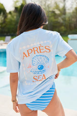 Apres Sea Light Blue Graphic Tee