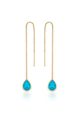 Barely There Chain and Crystal Dangle Earrings