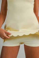 Country Club Scallop Mini Dress