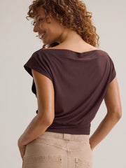 Senna Asymmetrical Neck Top