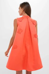 Saffron Fallon Applique Floral Mini Dress