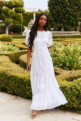 La Memoire Maxi Dress White