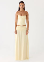 Tayana Corset Top Yellow