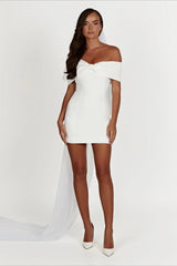 Off-the-shoulder Bodycon Cocktail Dress