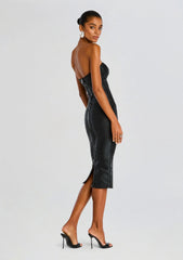Charlize Coated Knit Dress