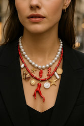 Ocean Resort Style Stacked Beaded Necklace