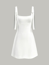 Bow-Strap Backless Mini Dress