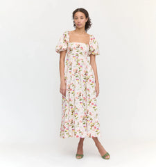 Couturebud The Matilda Dress - Pink Bluebonnet